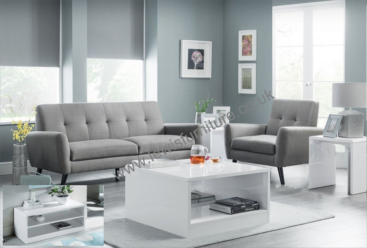 Grey sofa deals and armchair set