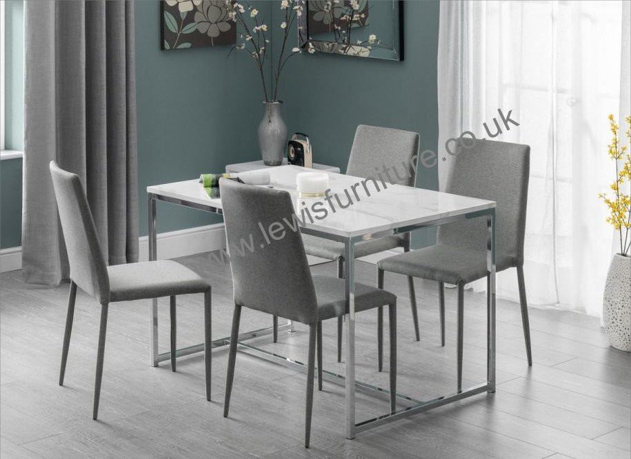 Marble top deals dining room table