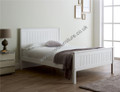 Tabitha Painted White Wood Bed frame