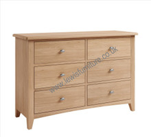 Galway Lacquered Light Oak - 6 Drawer Chest