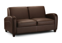 Barcelona Two-seater Sofa - Chestnut Faux Leather