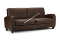 Barcelona Three-seater Sofa - Chestnut Faux Leather