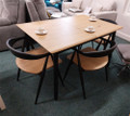 X-DISPLAY Ercol Monza Small Extending Dining Table with 4 Como Chairs