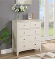 Aquia Designs - Lucy Ivory - 2 over 3 Drawer Chest