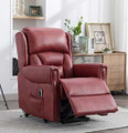 Sandylane lift and rise chair in burgundy leather