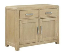 Tessa washed oak 2 drawer sideboard