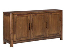 Monty rich acacia wood 3 door sideboard