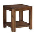 Monty rich acacia wood lamp/end table