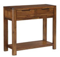 Monty rich acacia wood 2 drawer console table