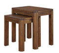 Monty rich acacia wood nest of 2 tables