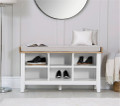 Gina Allen - Somerset Hall Bench - White or Grey with Oak Top