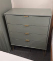 X-DISPLAY Hong Kong 4 Drawer Chest - Reed Green