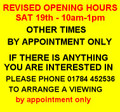 PHONE FOR OPENING TIMES
