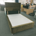Rest Assured - Luxury Divan 2 Drawer Base and Roma Headboard in Sage Green Plush - 4'6" Double 