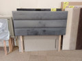 CLEARANCE: NEW HEADBOARD - Kingsize 5'0" - Grey Panelled