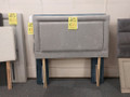 CLEARANCE: NEW HEADBOARD - Double 4'6" - Silver Grey Frame Edge