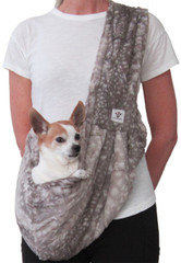Dog Sling - Faux Fur - Fawn