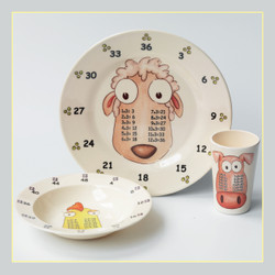 Remember to tell us which Times Table plate, bowl or beaker you would like in the comments box when you check out. For example: a beaker (1 times), bowl (2 times) and bowl (3 times)