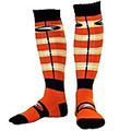 Orange Graphic Socks