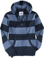 Blue Striped Hoodie