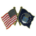 US/ Air Force Double Lapel Pin