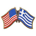 US/ Greece Double Lapel Pin