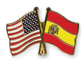 US/Spain Double Lapel Pin