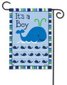 Whales - It's a Boy Garden Flag 
