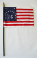 U.S. Beginnington 4" x 6" Hand-Held Flag