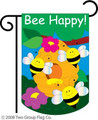 Bee Happy Mini Garden Flag 