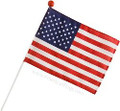 U.S. 4" x 6" U.S. Hand-Held Flag w/Red Ball Top