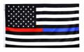 3' x 5' Thin Red & Blue Line US Flag