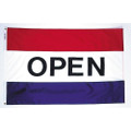 3' X 5' Open Flag with Red, White, and Blue Stripes