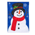 Snowman Welcome House Flag