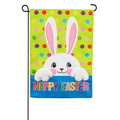 Polka Dot Easter Bunny Garden Flag