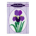 Spring Iris Welcome Garden Flag