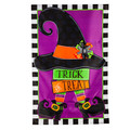 Trick or Treat Witch House Flag
