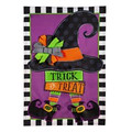 Trick or Treat Witch Garden Flag