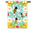 Bumbly Bee House Flag