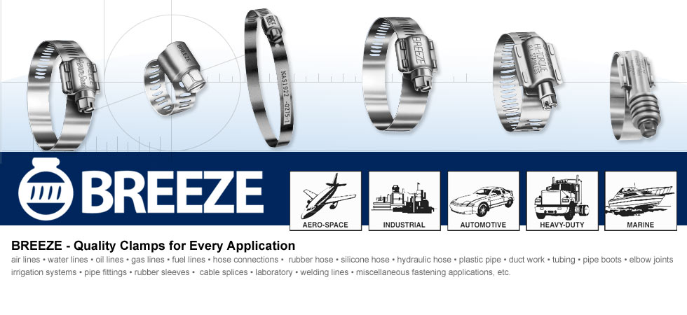 62036,Breeze Stainless Steel Hose Clamp, CC36, 1 13/16" - 2 3/4