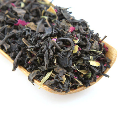 The Rose Black is a delicious blend of black tea and rose petals.