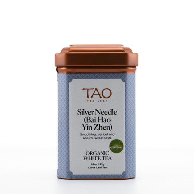 Our Silver Needle is USDA organic certified and is produced using only the most tender tea buds from the first flush of Da Bai (Great White) tea tree.