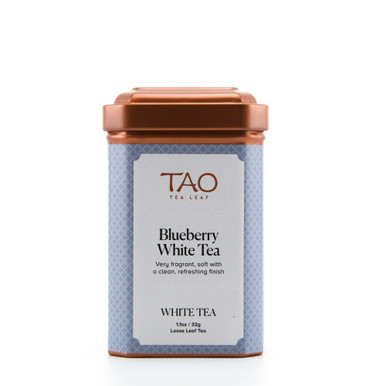 Our Blueberry White Tea is a wonderful mix of our premium white tea from the Fujian province and natural blueberry flavours. The blueberry aroma is strong, but once it is steeped, the flavour is not overpowering.  A great stepping stone for those who want to move from flavoured tea towards more traditional tea. This makes for a great tasting cup hot or iced.