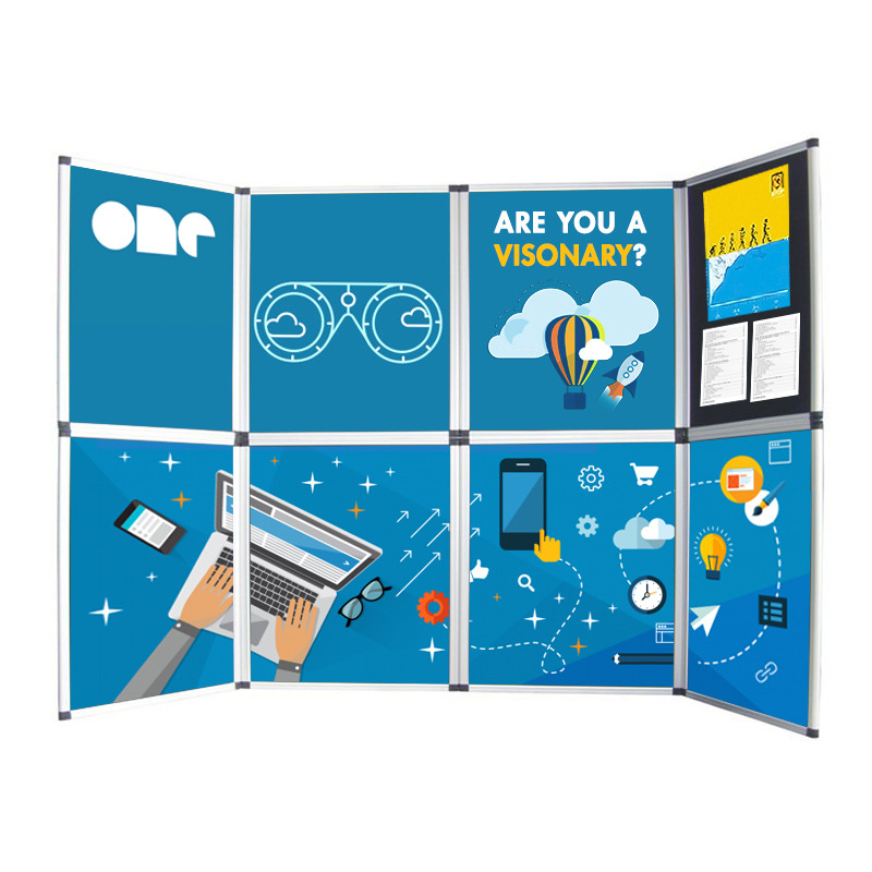 8Panel Velcro Presentation Display Board Fantastic Displays