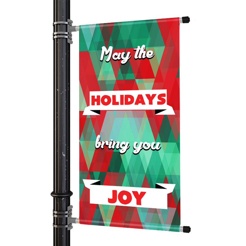 Holiday Themed Street Pole Banner Kit with Print (LPBH01)