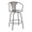 Waco Industrial Counter Stool with Black Metal and Grey Wood by LumiSource.
