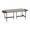 Chloe Contemporary Bench in Black Metal and Grey Fabric with Black Wood Accents by LumiSource
