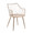 Winston Farmhouse Chair in Antique Copper Metal and White Washed Wood by LumiSource