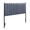 Chloe Industrial Headboard in Black Metal and Blue Faux Leather by LumiSource
