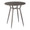 Clara Industrial Round Dinette Table in Antique Metal and Espresso Wood-Pressed Grain Bamboo by LumiSource
